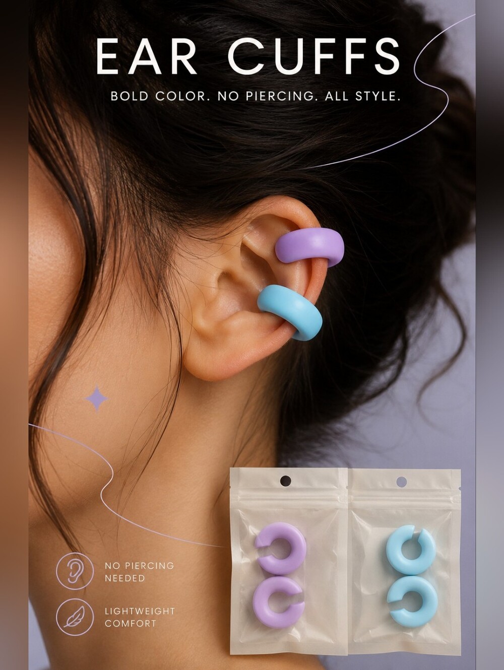 4 ear cuffs